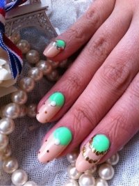 Смешение цветов в маникюре